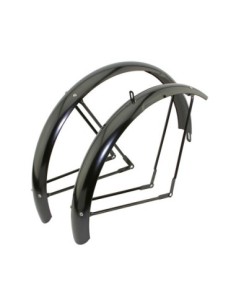 26 Classic Standard Balloon Fender Set Black.